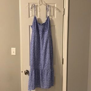 Midi dress, spaghetti strap, floral print